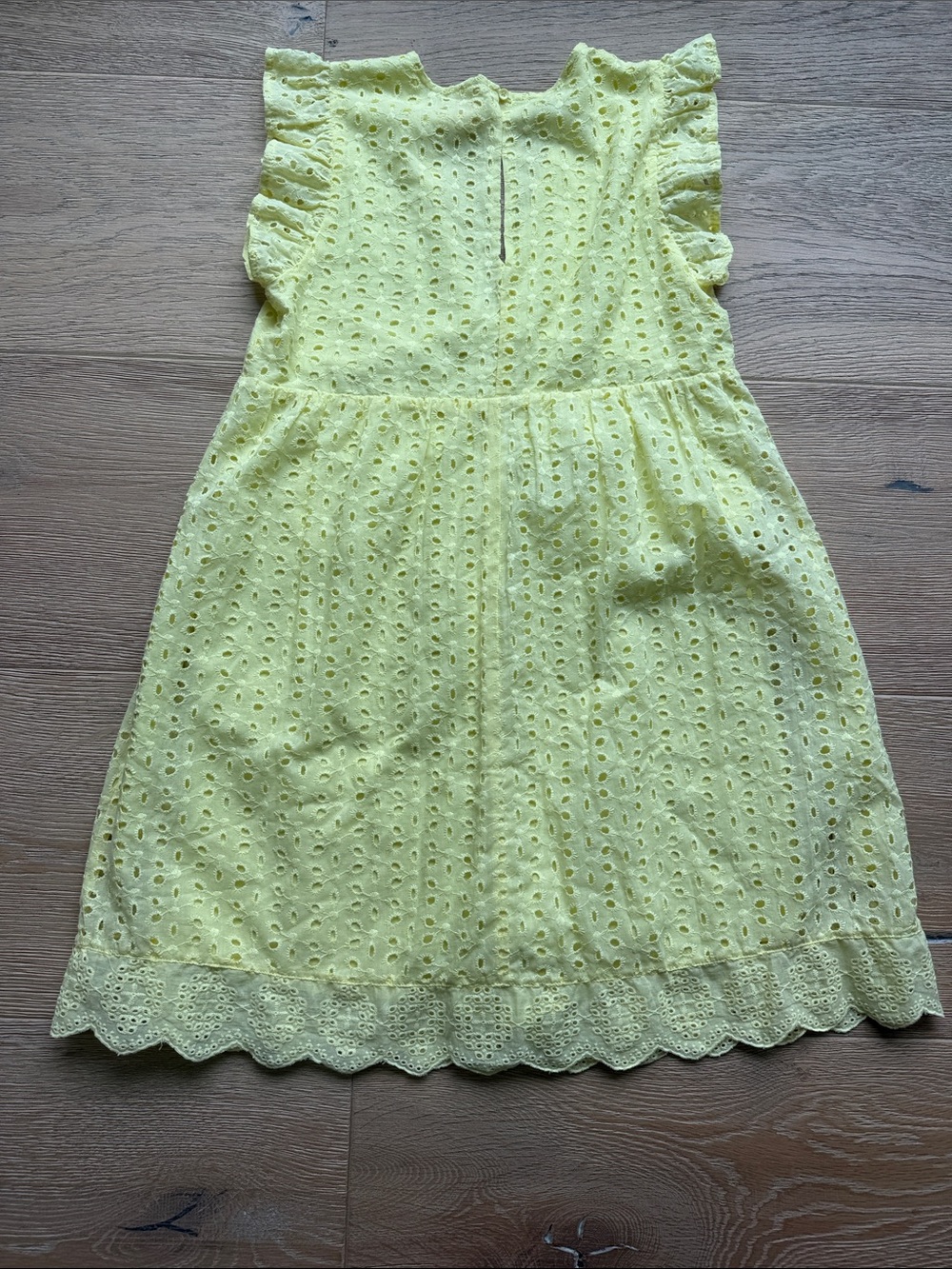 Pink Lily Lemon Eyelet Flutter Sleeve Dress - Picture 5 of 5